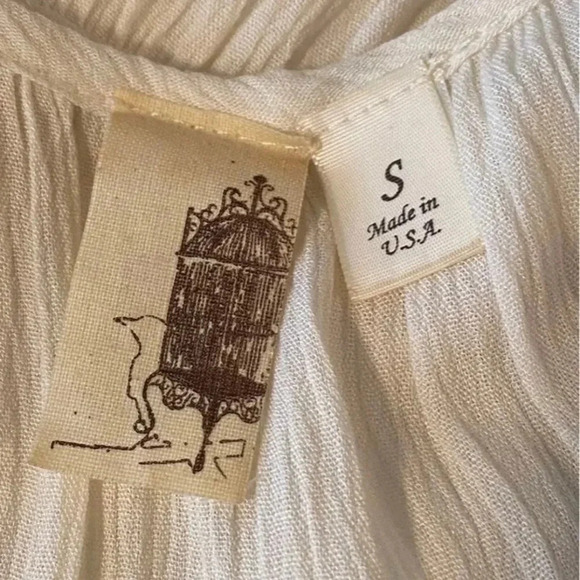 BIRDCAGE Label Boho Cream Cold Shoulder Dress by
Anthropologie - Picture 11 of 11